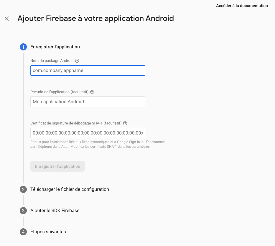 Ajouter Firebase a votre application Android