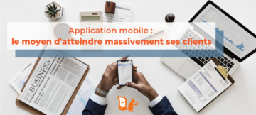 Commerçants application atteindre clients