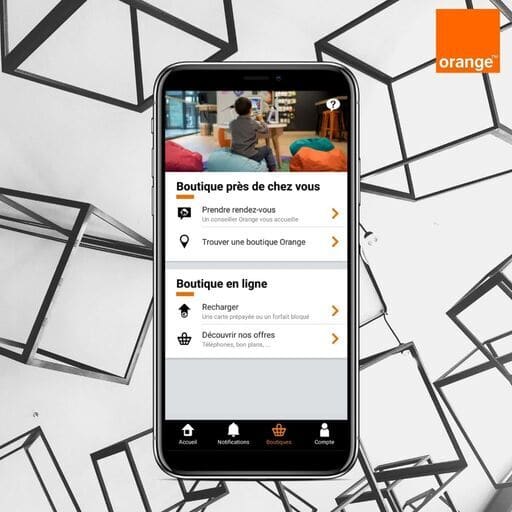 Accueil application Orange et Moi
