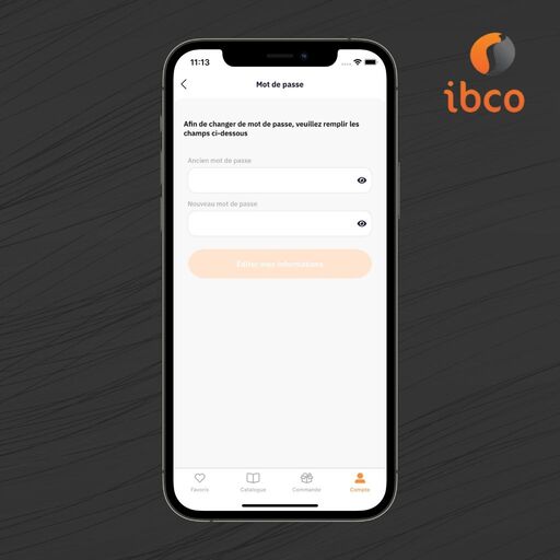 Changer mon mot de passe sur IBCO