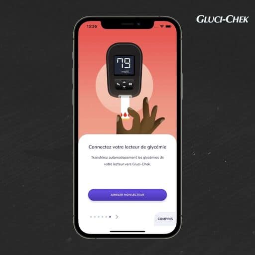Connecter mon lecteur de glycémie sur Gluci Chek