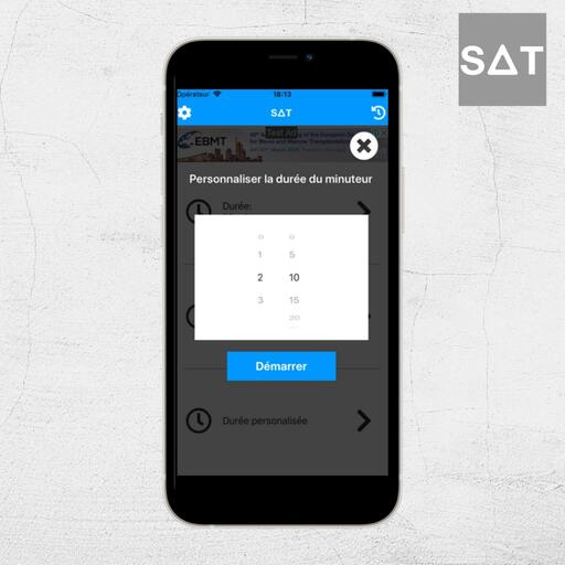 Personnaliser le minuteur sur SAT