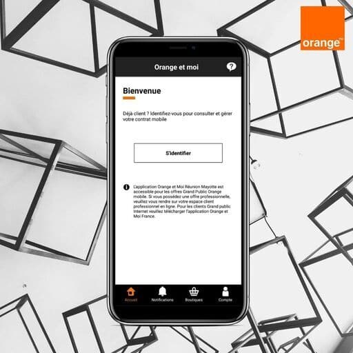 Se connecter à l'application Orange et Moi