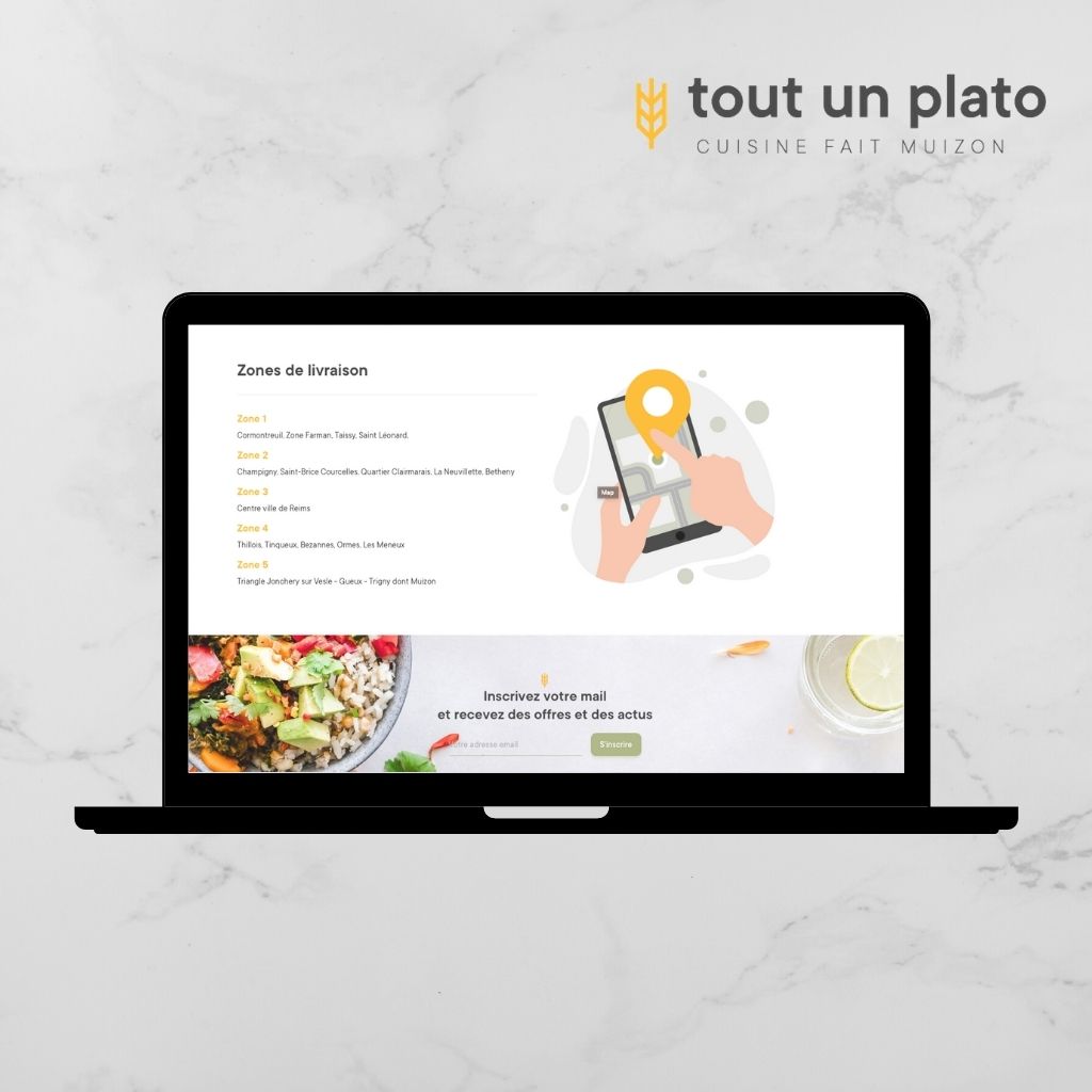 Commander sur le site Internet TOUT UN PLATO