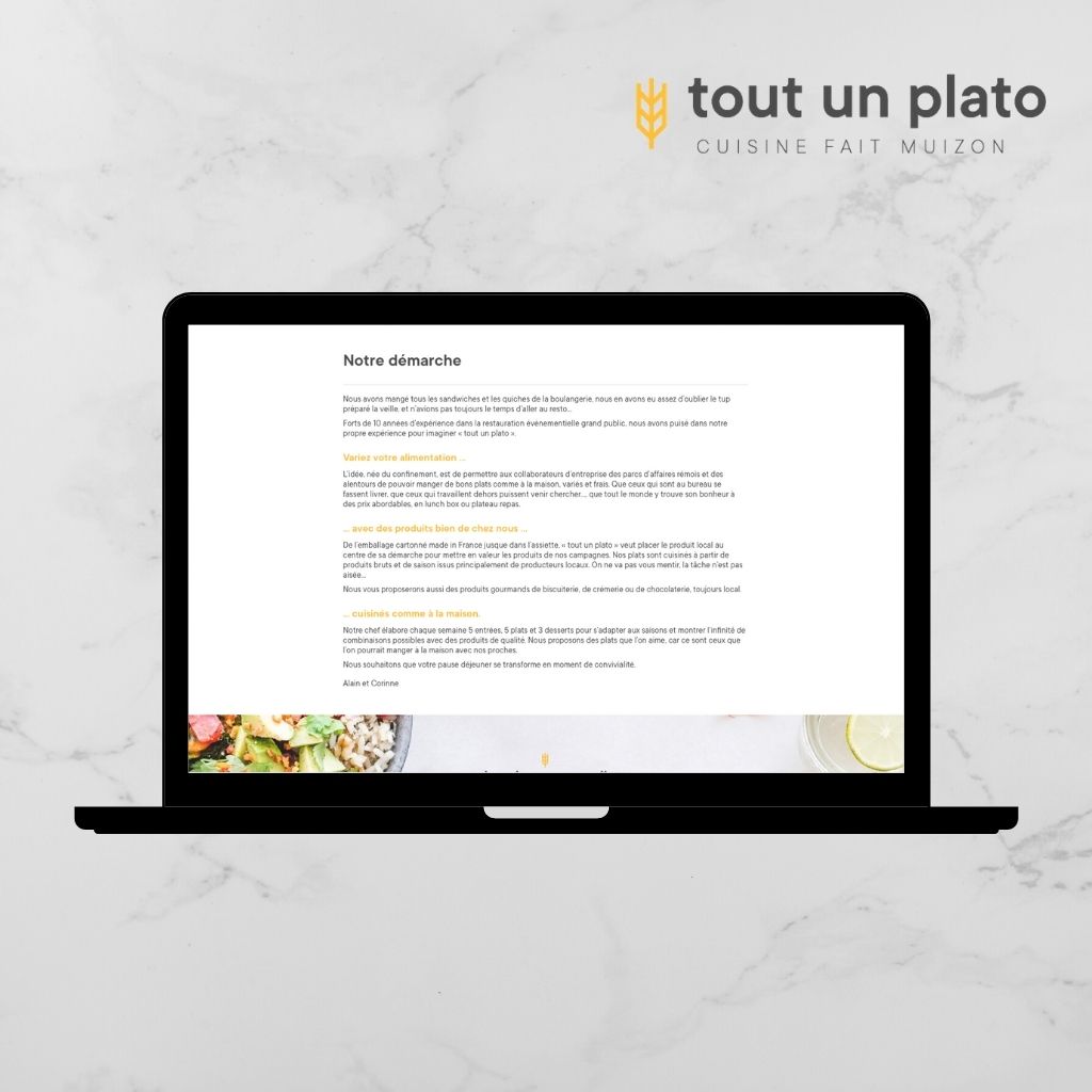 Site Internet TOUT UN PLATO