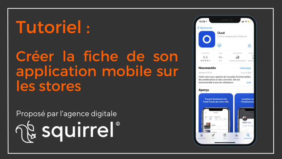 creer une fiche application mobile play store app store