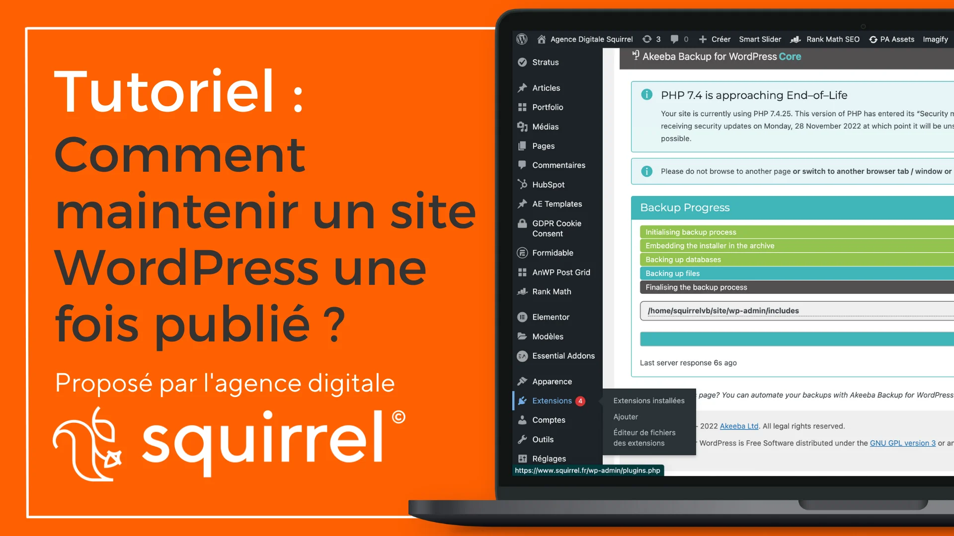 mettre a jour son site wordpress