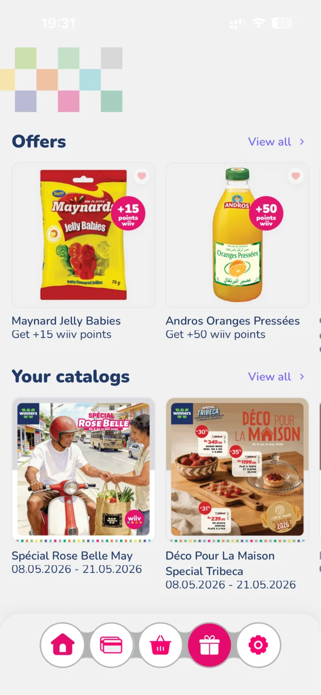 Offres et catalogues des enseignes dans l'application Wiiv
