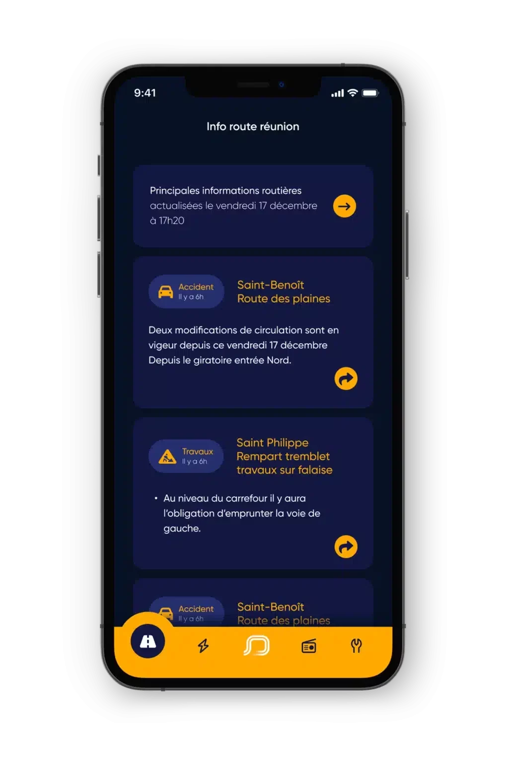 application info trafic 974